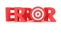 Error target shooting Royalty Free Stock Photo