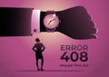 Error 408 Time Out Sign Concept Illustration Royalty Free Stock Photo