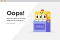 Error 404 unavailable web page. File not found concept