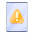 Error update tablet icon, cartoon style