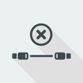 Error usb cable - Vector flat minimal icon Royalty Free Stock Photo