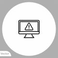 Error vector icon sign symbol Royalty Free Stock Photo