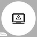 Error vector icon sign symbol Royalty Free Stock Photo