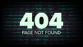 404 Error Vector. Page Not Found. Computer Web Page Failure Concept Illustration. Royalty Free Stock Photo