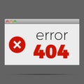 404 error window alert warning