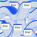 Error Window interface pattern seamless. windows browser page background