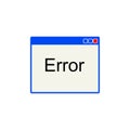 Error Window interface. windows browser page Royalty Free Stock Photo