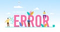 Error Word Capital Letters and Tiny People Users