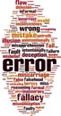 Error word cloud