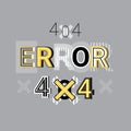 Error Word Creative Graphic Design Modern Technology Concept Over Abstract Geometric Shapes Background