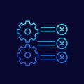 errors in process line vector icon for web Royalty Free Stock Photo