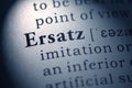 Definition of the word ersatz