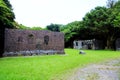 The Ershawan Fort is a traditional Chinese-style fort building located in Keelung, Taiwan Royalty Free Stock Photo