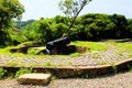 The Ershawan Fort is a traditional Chinese-style fort building located in Keelung, Taiwan Royalty Free Stock Photo