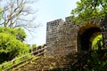 The Ershawan Fort is a traditional Chinese-style fort building located in Keelung, Taiwan Royalty Free Stock Photo