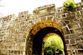 The Ershawan Fort is a traditional Chinese-style fort building located in Keelung, Taiwan Royalty Free Stock Photo