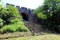 The Ershawan Fort is a traditional Chinese-style fort building located in Keelung, Taiwan Royalty Free Stock Photo