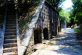 The Ershawan Fort is a traditional Chinese-style fort building located in Keelung, Taiwan Royalty Free Stock Photo