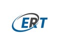 ERT letter creative modern elegant logo design Royalty Free Stock Photo