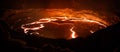 Erta Ale volcano crater, melting lava, Danakil depression, Ethiopia Royalty Free Stock Photo