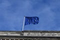 Eruopean flag flys over European environment agent officd