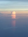 Erupting cumulonimbus cloud on the rise