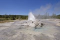 Erupting Geyser Panorama Royalty Free Stock Photo