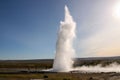 Erupting Geyser Strokkur - Iceland Royalty Free Stock Photo