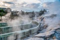 Erupting geysers of Te Puia in Rotorua, New Zealand