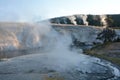 erupting geysers in Yellowstone national park