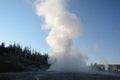 erupting geysers in Yellowstone National Park