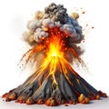 Erupting Volcano Lava Explosion Royalty Free Stock Photo