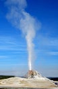 Erupting White Dome Geyser