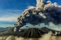 eruption bromo mountain , probolinggo, east java, indonesia