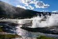 Eruption of Cliff Geyser, Black Sand Basin, Yellowstone National Royalty Free Stock Photo