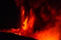 Eruption etna Royalty Free Stock Photo