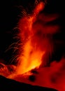 Eruption etna Royalty Free Stock Photo