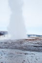 Geyser in Valley of Haukadalur, Iceland