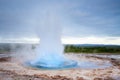 Eruption of Strokkur Geyser in Iceland Royalty Free Stock Photo