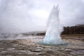 Eruption of Strokkur Geyser, Iceland Royalty Free Stock Photo