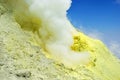Sulfur dioxide volcanic gas eruption on Damavand