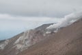 Eruption of Te Maari craters at Mount Tongariro. Tongariro crossing