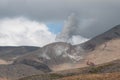 Eruption of Te Maari craters at Mount Tongariro. Tongariro crossing