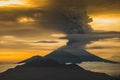 Eruption of the volcano Agung in Indonesia in the province Abang