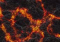 Eruption volcano. solidified lava texture Royalty Free Stock Photo