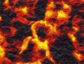 Eruption volcano. solidified lava texture Royalty Free Stock Photo