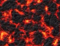 Eruption volcano. solidified lava texture Royalty Free Stock Photo