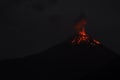 Eruption of a volcano Tungurahua Royalty Free Stock Photo