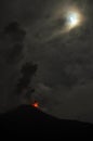 Eruption of a volcano Tungurahua Royalty Free Stock Photo