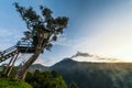 Eruption of a volcano Tungurahua, Ecuador Royalty Free Stock Photo